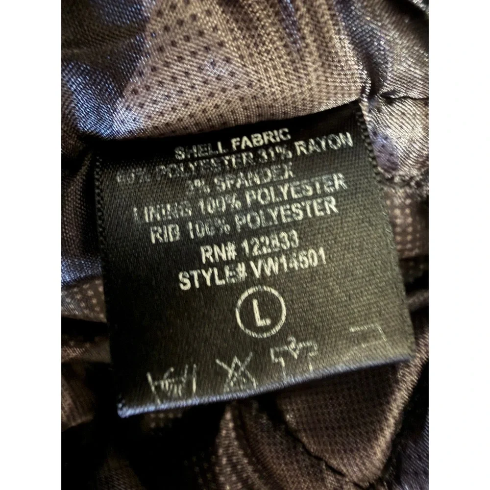 Foreign Exchange Mens‎ Black Utility Vest L Buckle Neck Camo Lining